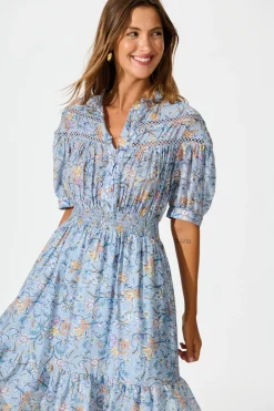 New Addison Dress in Blue Multi Dresses|Casual