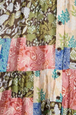 New Adeline Shirt Dress In Multi Patchwork Print Dresses|Casual