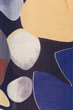 Clearance Aeryn Shirt In Navy With Multi Print Tops|Party & Occasion