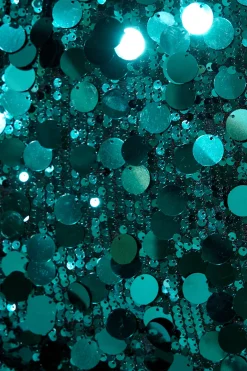 Clearance After Party Dress in Emerald Sequin Dresses|Party