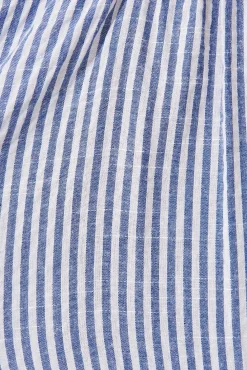 Outlet Aine Shirt Dress In Blue Stripe Cotton Dresses|Casual