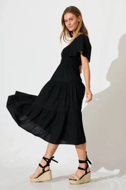 Online Akino Midi Dress in Black Dresses|Casual