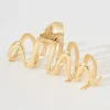 Online Alanis Hair Claw in Gold Hair Accessories