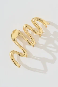 Online Alanis Hair Claw in Gold Hair Accessories