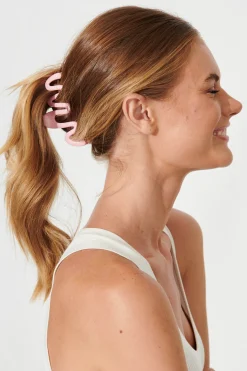 Discount Alanis Hair Claw In Pink Hair Accessories