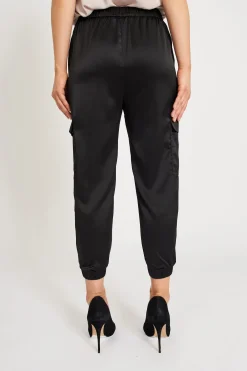 Best Alexa Silky Cargo Pant Black Bottoms|Pants