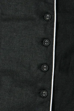 Discount Allure Dress in Black Linen Dresses|Casual