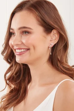Best Ally Earrings In Rose Gold Jewellery|Wedding Guest