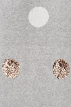 Fashion Almeria Knit In Grey With Sequin Spot Wool Blend Knitwear|Knitwear
