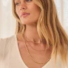Discount Alpha Layered Necklace in 18K Gold Plated Jewellery