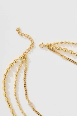 Discount Alpha Layered Necklace in 18K Gold Plated Jewellery