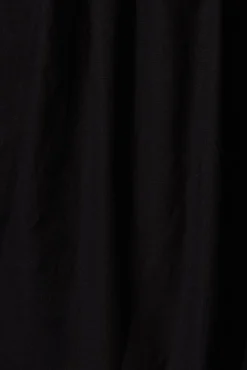 New Amalie Midi Dress In Black Cotton Dresses|Casual