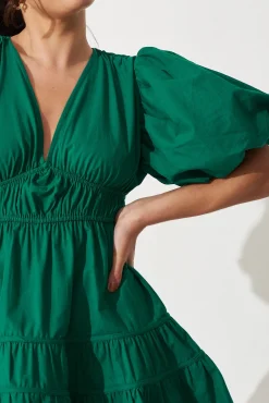 New Amarusso Dress In Green Cotton Dresses|Casual