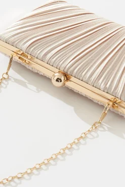 New Amina Clutch Bag In Gold Bags|Wedding Accessories