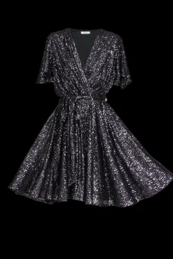 Discount Amoretto Dress In Pewter Sequin Dresses|Party