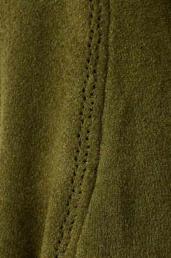 New Analia Knit Dress In Khaki Dresses|Knitwear