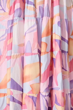 Sale Anastasia Midi Dress in Lilac and Multi Print Dresses|Casual