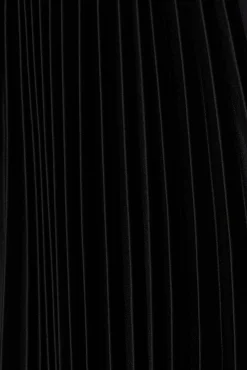 Discount Anetta Midi Dress In Pleated Black Satin Dresses|Formal