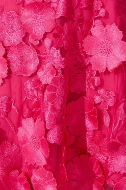 Online Annalise Dress in Hot Pink Embroidered Tulle Dresses|Party