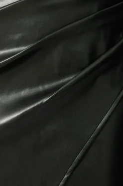 Online Ascend Leatherette Skirt in Black Bottoms|Skirts & Shorts