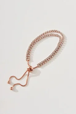 Outlet August + Delilah Monaco Bracelet In Rose Gold Diamante Jewellery|Engagement Party
