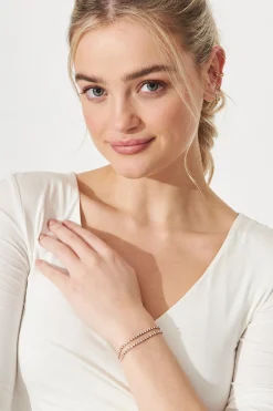 Outlet August + Delilah Monaco Bracelet In Rose Gold Diamante Jewellery|Engagement Party