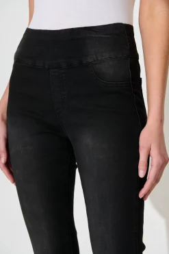 Best Avia High Rise Skinny Jegging In Black Denim Bottoms