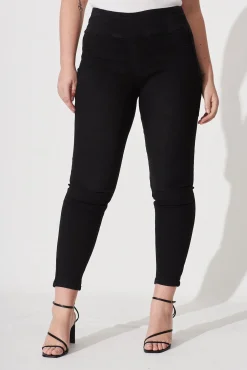 Best Avia High Rise Skinny Jegging In Black Denim Bottoms
