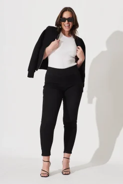 Best Avia High Rise Skinny Jegging In Black Denim Bottoms