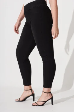 Best Avia High Rise Skinny Jegging In Black Denim Bottoms