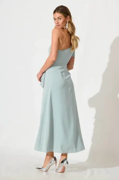 Best Avian Maxi Dress In Sage Green Dresses|Formal