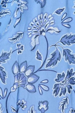 Online Beatrice Maxi Dress in Blue Floral Dresses|Casual