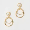 Discount Beaumont Drop Earrings In Gold With Pearl Jewellery