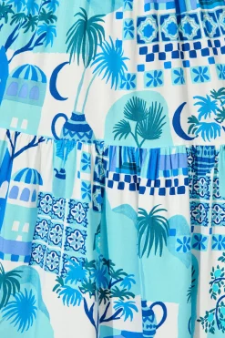 New Beguile Dress in Blue Multi Dresses|Casual