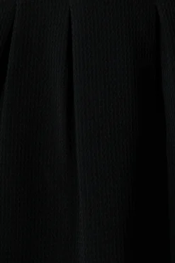 Online Beth Dress In Textured Black Dresses|Casual