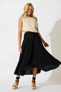 Online Brandsy Maxi Skirt In Black Bottoms|Skirts & Shorts