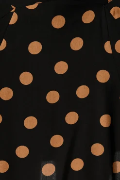 Outlet Brandy Skirt In Black with Brown Spot Bottoms|Skirts & Shorts