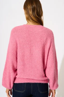 Online Bree Knit in Pink Knitwear|Knitwear