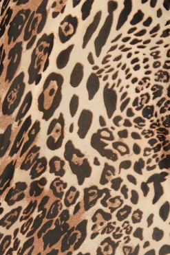 Sale Brielle Top in Brown Leopard Tops|Casual