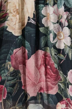 Outlet Brigette Midi Dress in Black with Multi Floral Print Dresses|Party