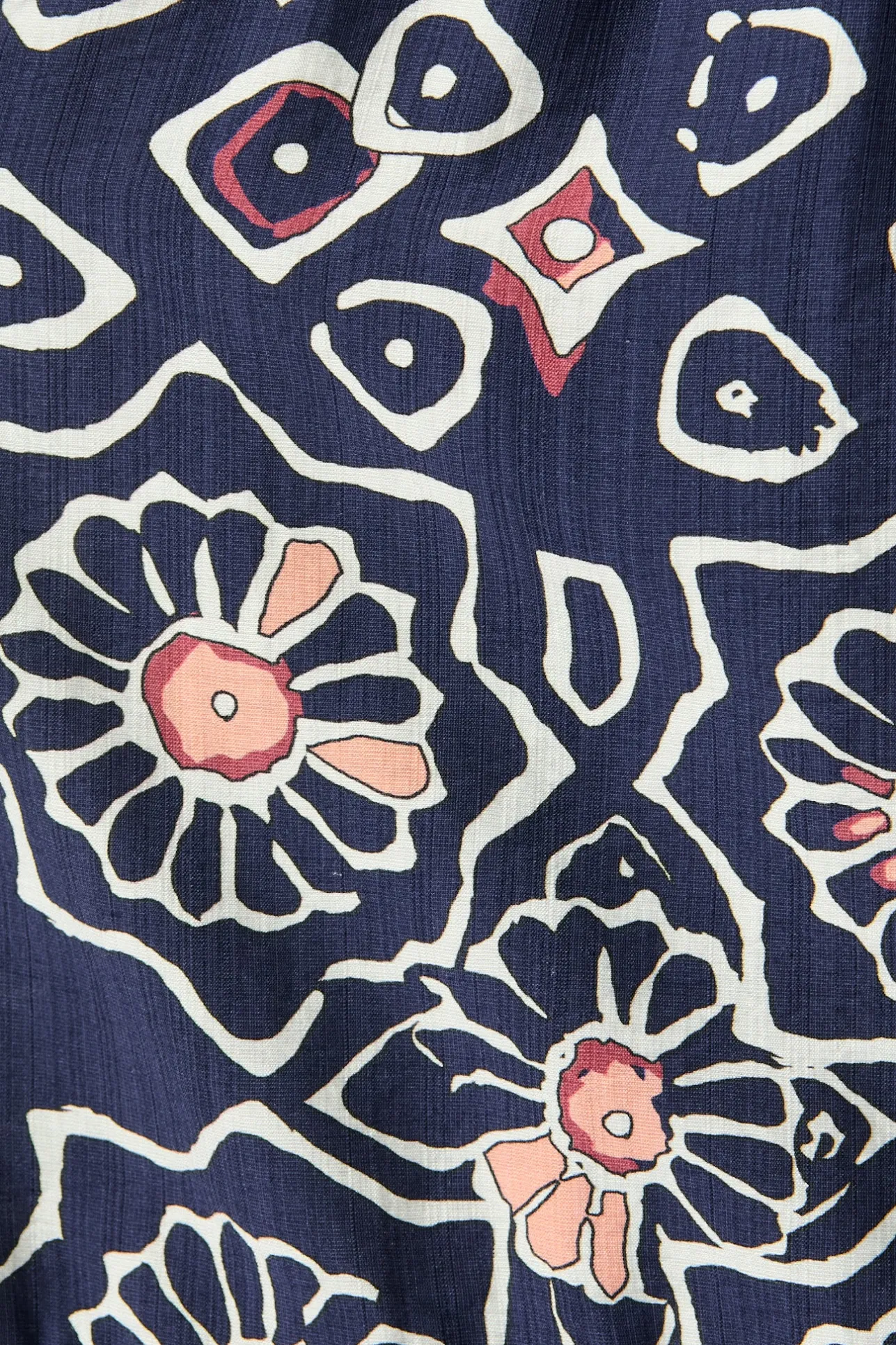 Fashion Calista Midi Dress in Navy Abstract Floral Print Dresses