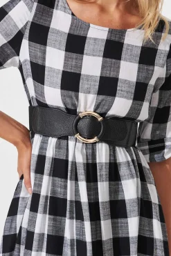 Online Camille Belt In Black Stretch Belts|Engagement Party