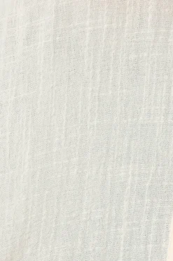 Clearance Campbell Shirt in Cream Cotton Tops|Casual