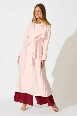 Fashion Captivating Trench Coat in Blush Outerwear|Outerwear