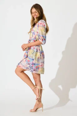 Best Carmina Dress in Multi Patchwork Floral Dresses|Casual
