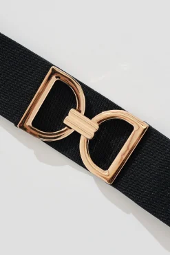 Sale Carrie Belt in Black Stretch Belts