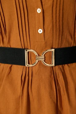 Sale Carrie Belt in Black Stretch Belts
