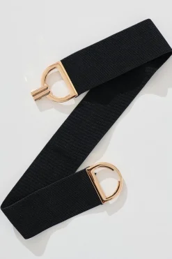 Sale Carrie Belt in Black Stretch Belts