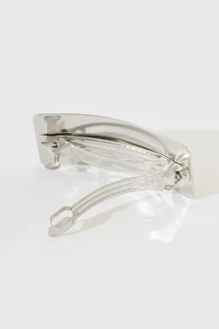 Hot Carson Metal Square Hair Clip In Silver Hair Accessories