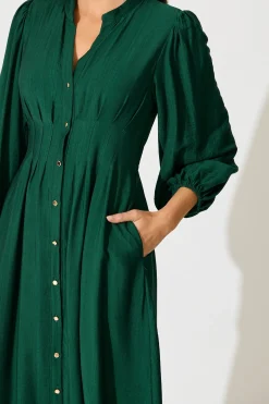 Discount Casablanca Midi Dress in Green Dresses|Casual